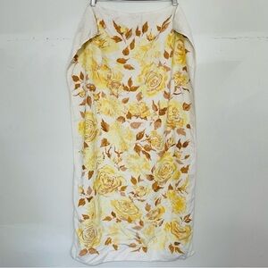 VINTAGE | Floral 70s Cotton Towels of Elegance Martex Made in USA Set of 2